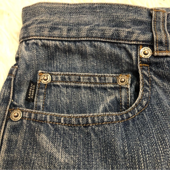 Vtg Ralph Lauren Jeans Co. Lauren Green Label Stirrup Denim Jean size 10 - Picture 4 of 14